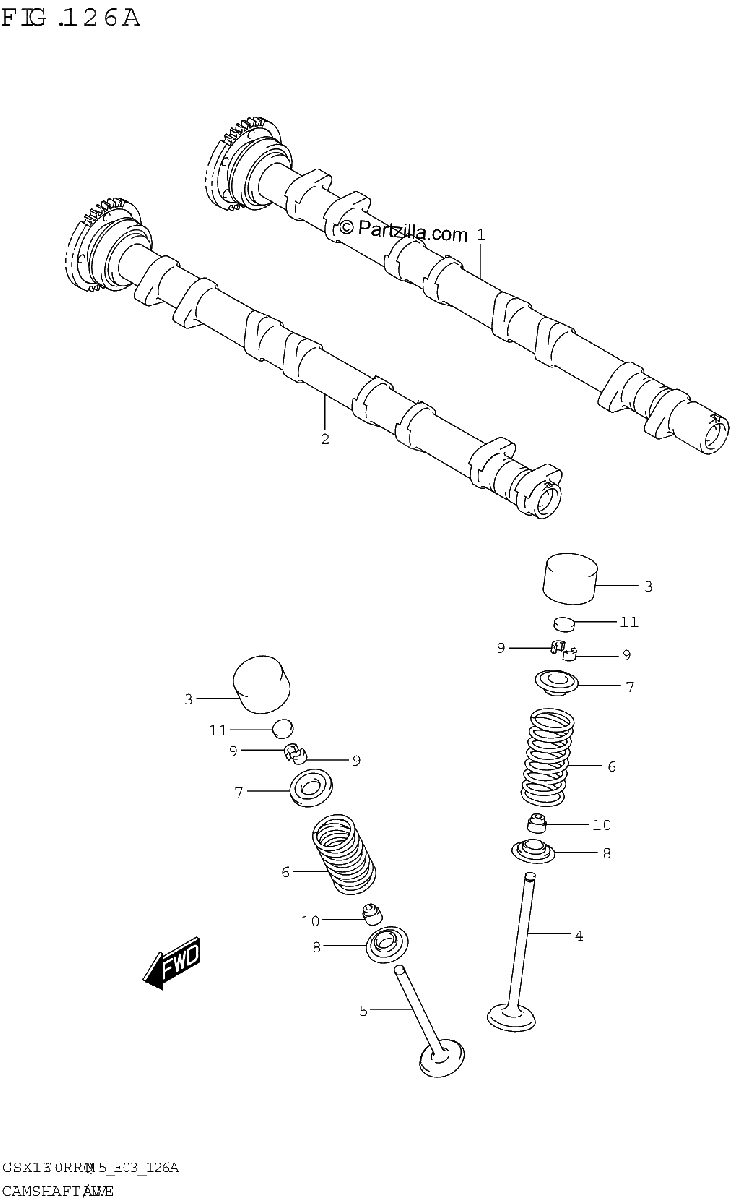 Diagrama de CAMSHAFT VALVE