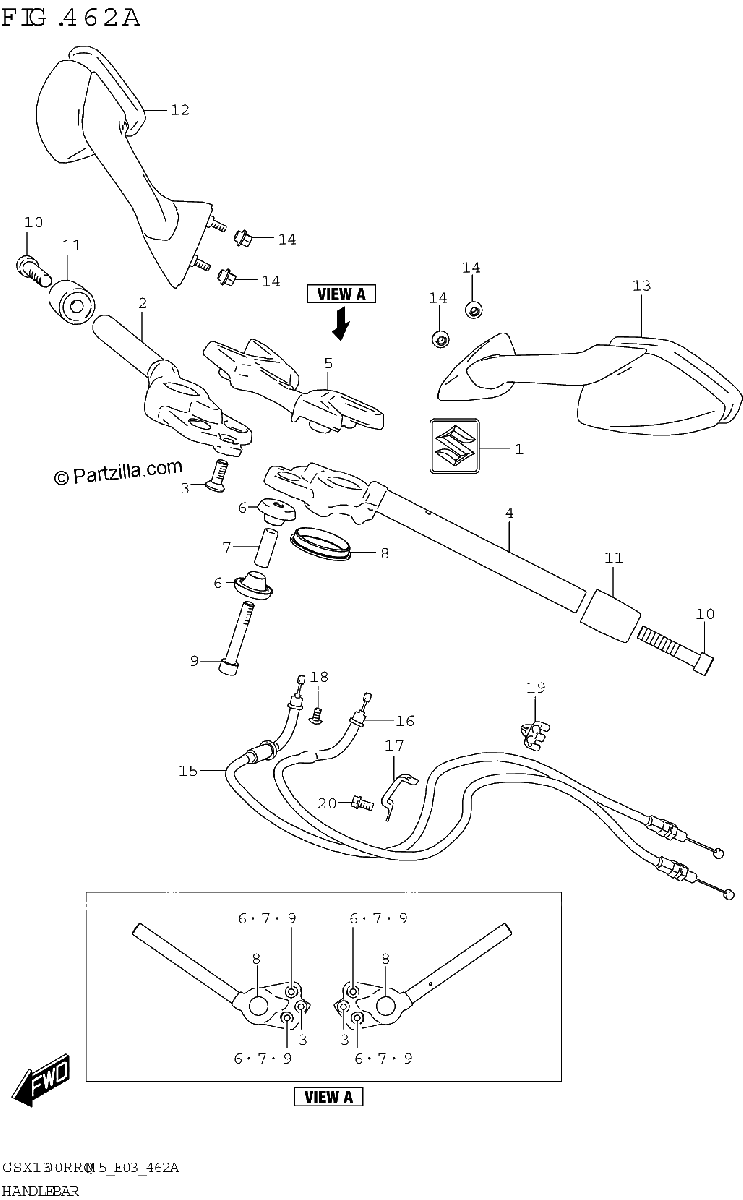 Diagrama de HANDLEBAR