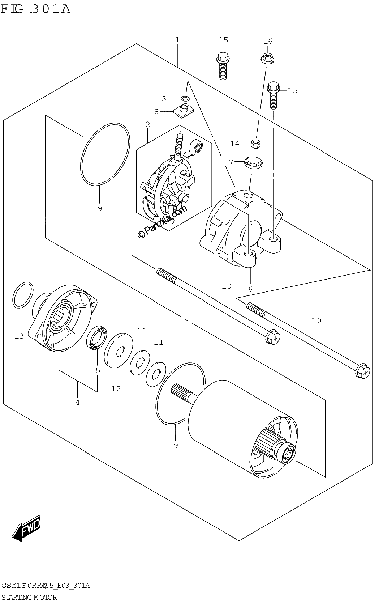 Diagrama de STARTING MOTOR