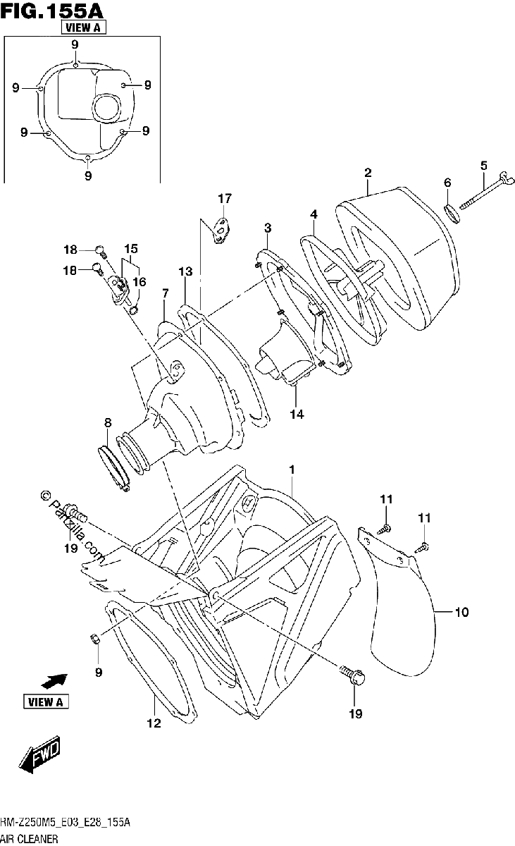 Diagrama de AIR CLEANER