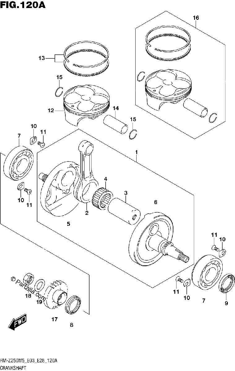 Diagrama de CRANKSHAFT
