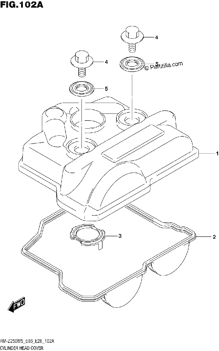 Diagrama de CYLINDER HEAD COVER