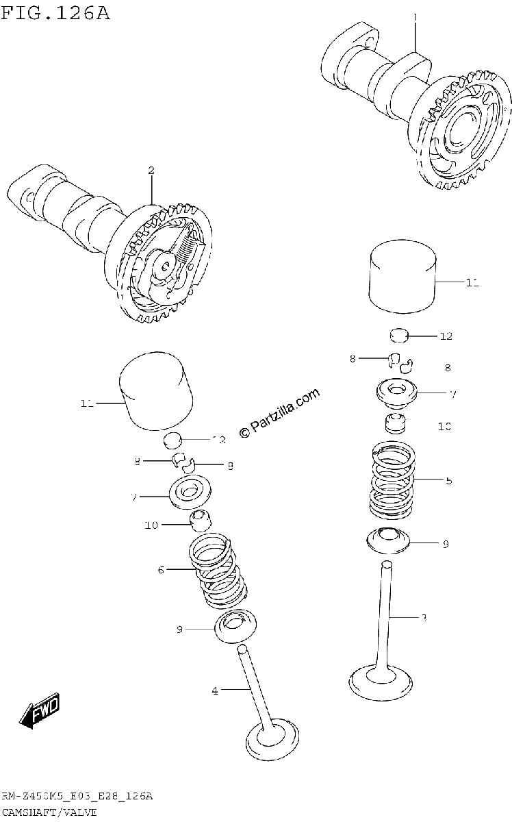 Diagrama de CAMSHAFT VALVE