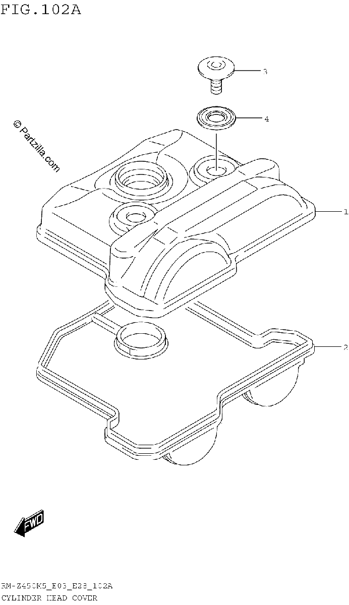 Diagrama de CYLINDER HEAD COVER