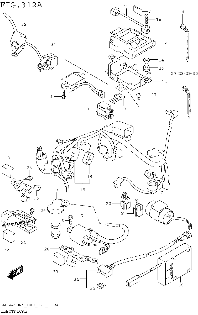 Diagrama de ELECTRICAL E03
