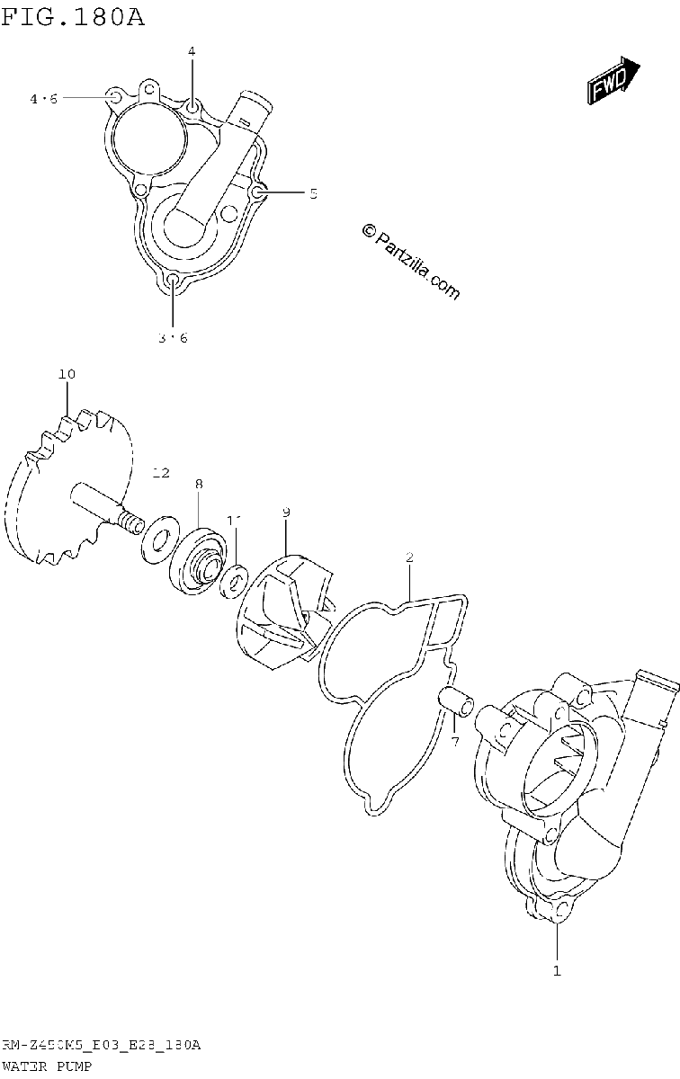 Diagrama de WATER PUMP