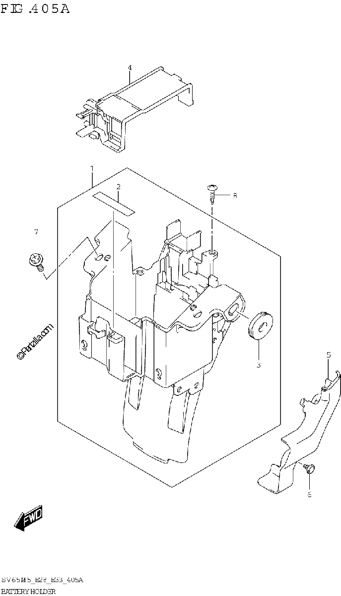 Diagrama de BATTERY HOLDER