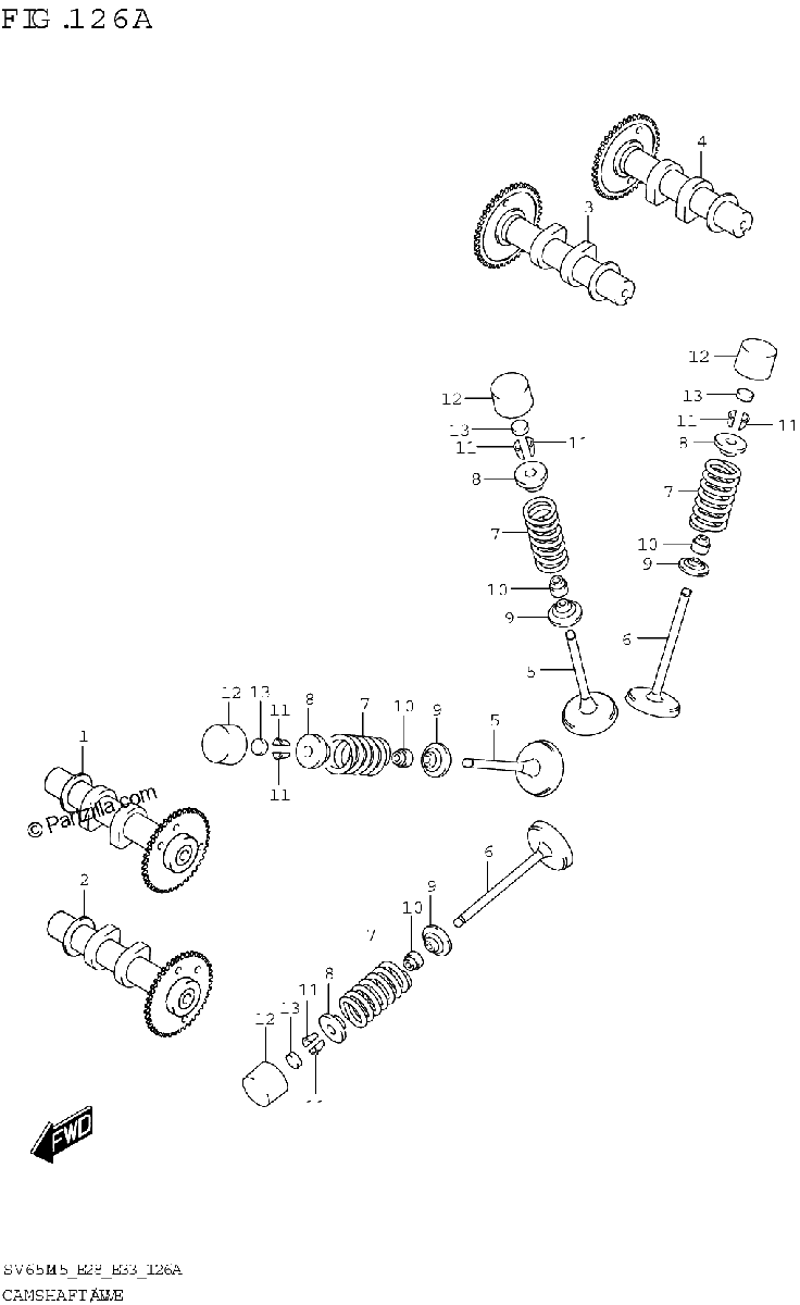 Diagrama de CAMSHAFT VALVE