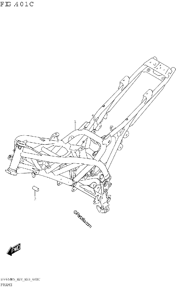 Diagrama de FRAME SV650XA E28