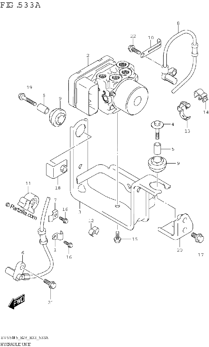Diagrama de HYDRAULIC UNIT