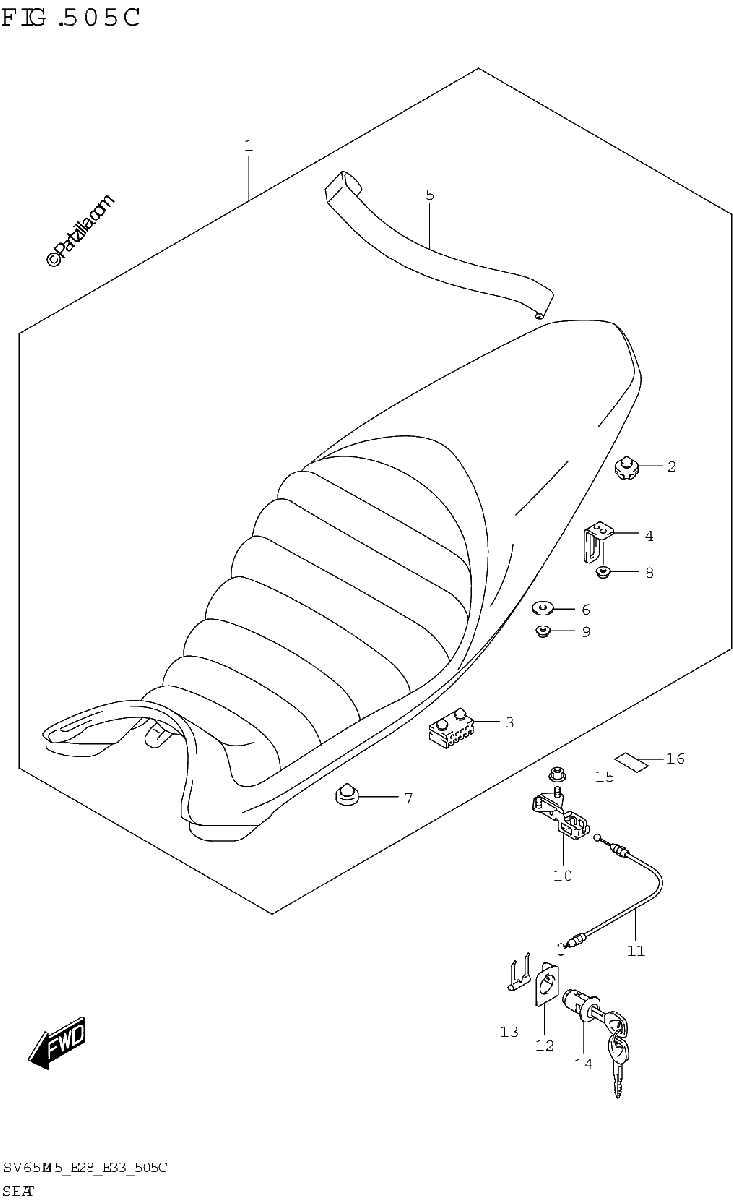 Diagrama de SEAT SV650XA E28