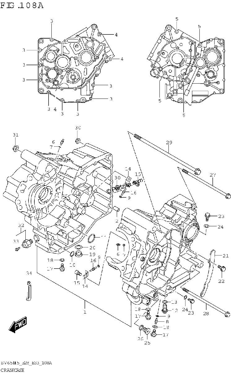 Diagrama de CRANKCASE