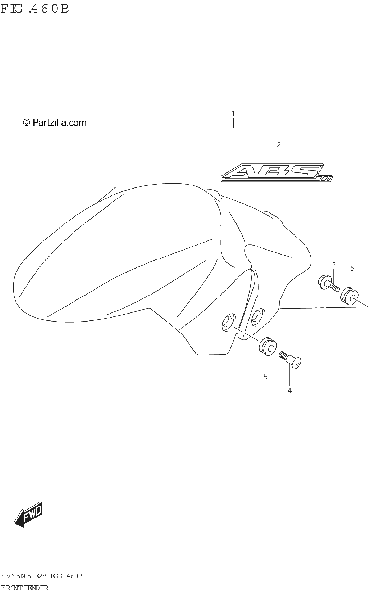Diagrama de FRONT FENDER
