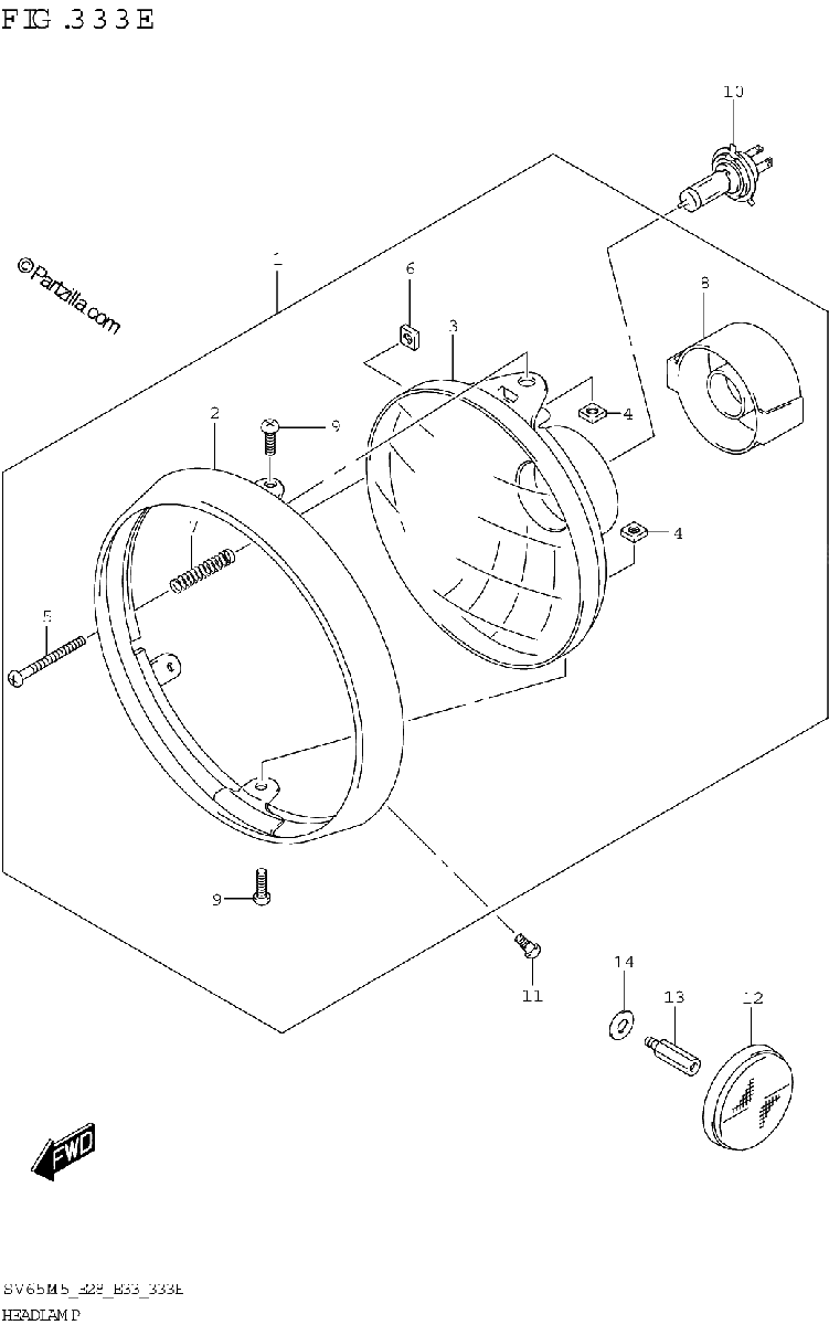 Diagrama de HEADLAMP