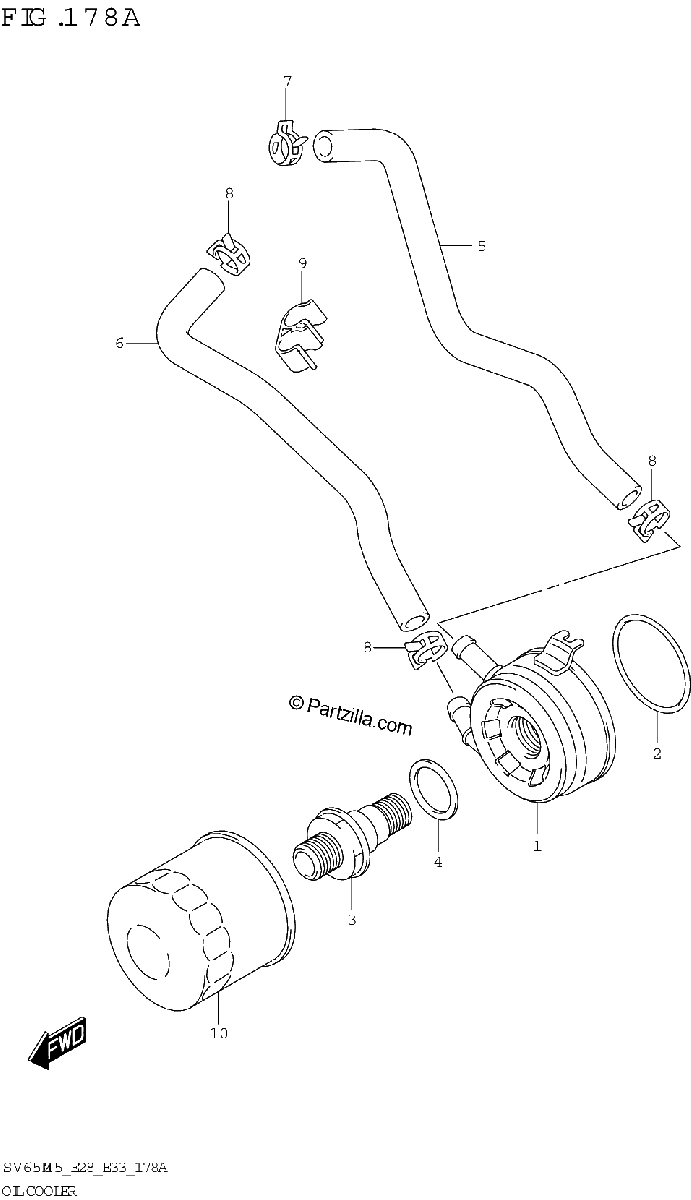 Diagrama de OIL COOLER