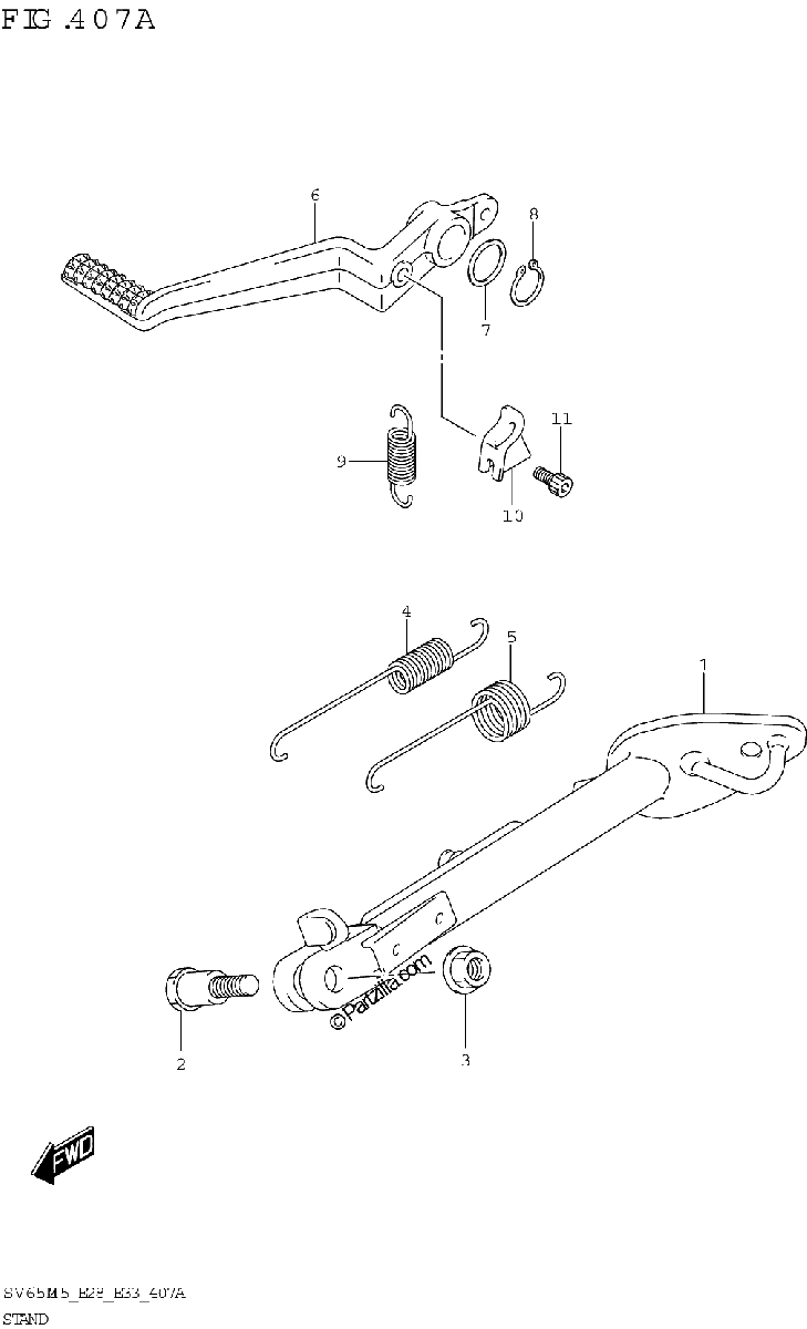 Diagrama de STAND SV650A