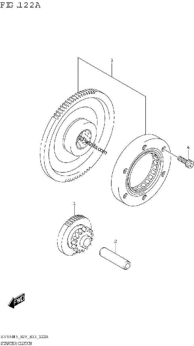 Diagrama de STARTER CLUTCH