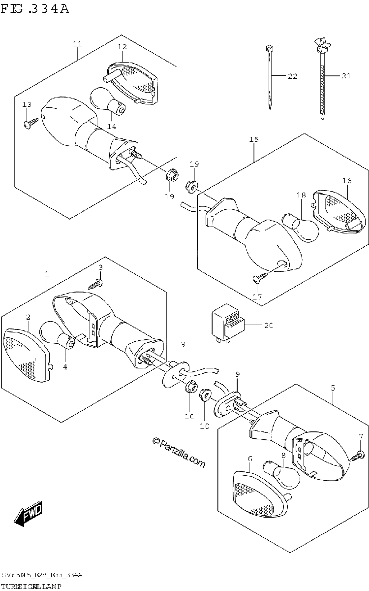 Diagrama de TURNSIGNAL LAMP