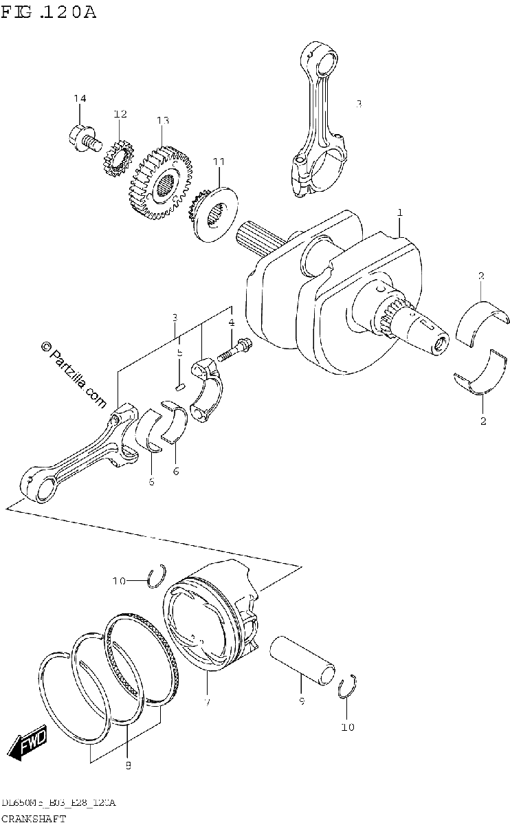 Diagrama de CRANKSHAFT