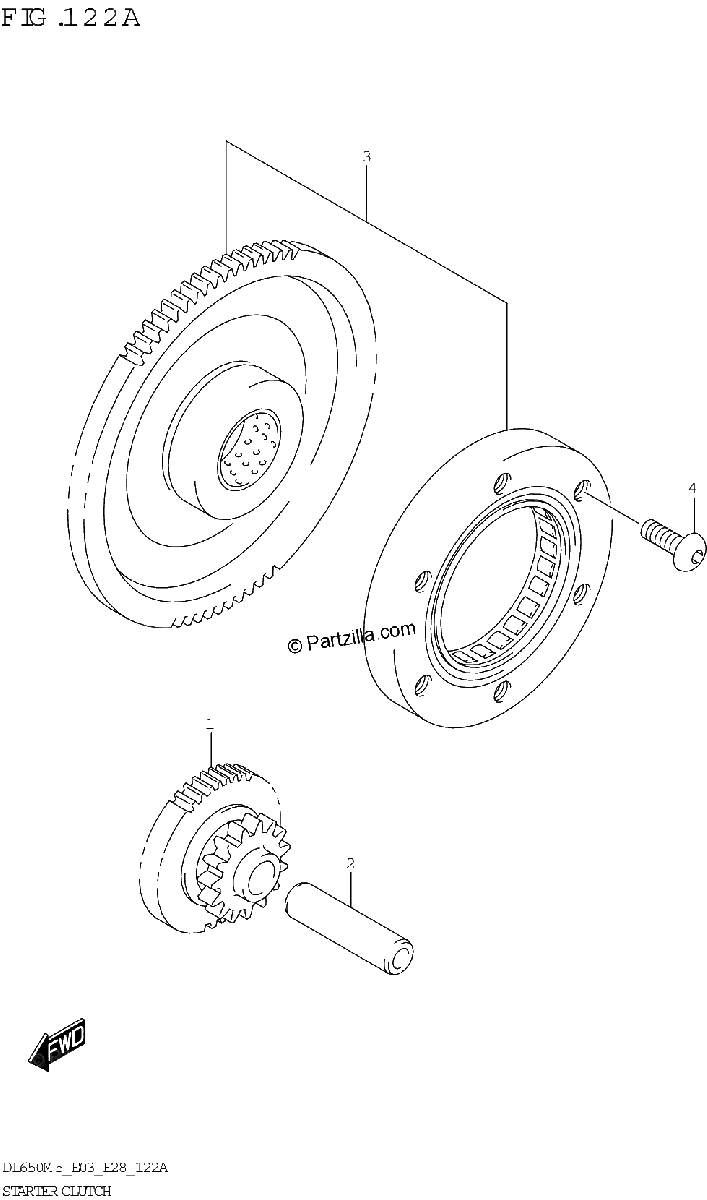 Diagrama de STARTER CLUTCH