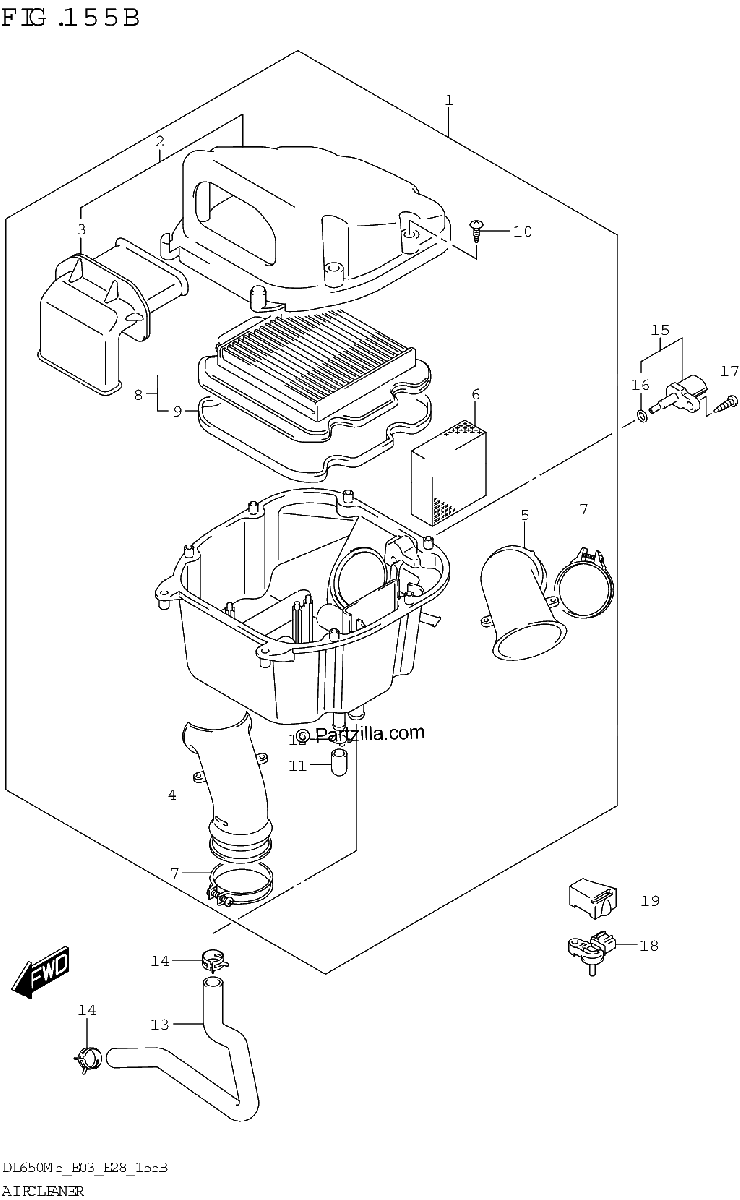 Diagrama de AIR CLEANER