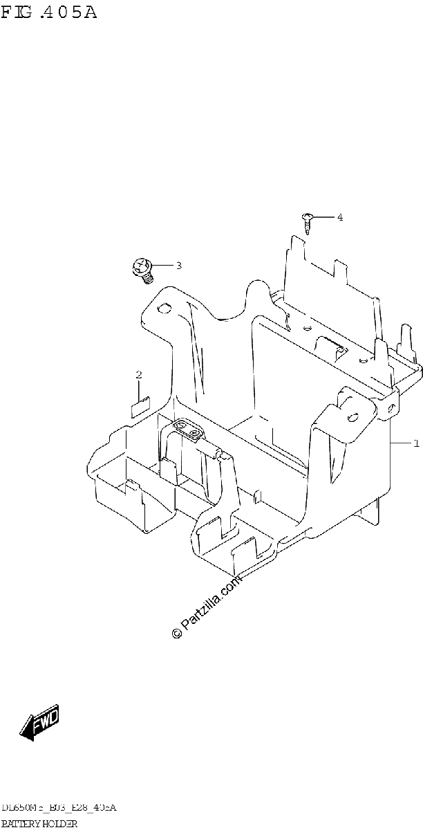 Diagrama de BATTERY HOLDER