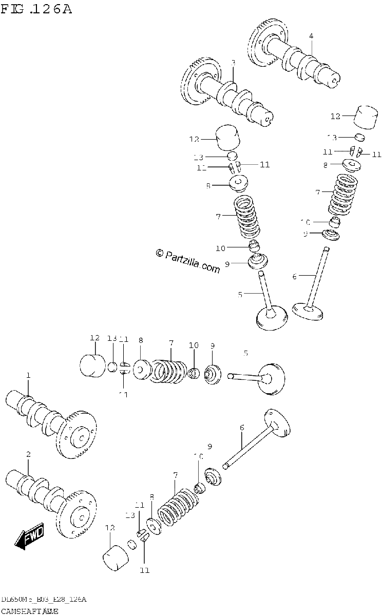 Diagrama de CAMSHAFT VALVE
