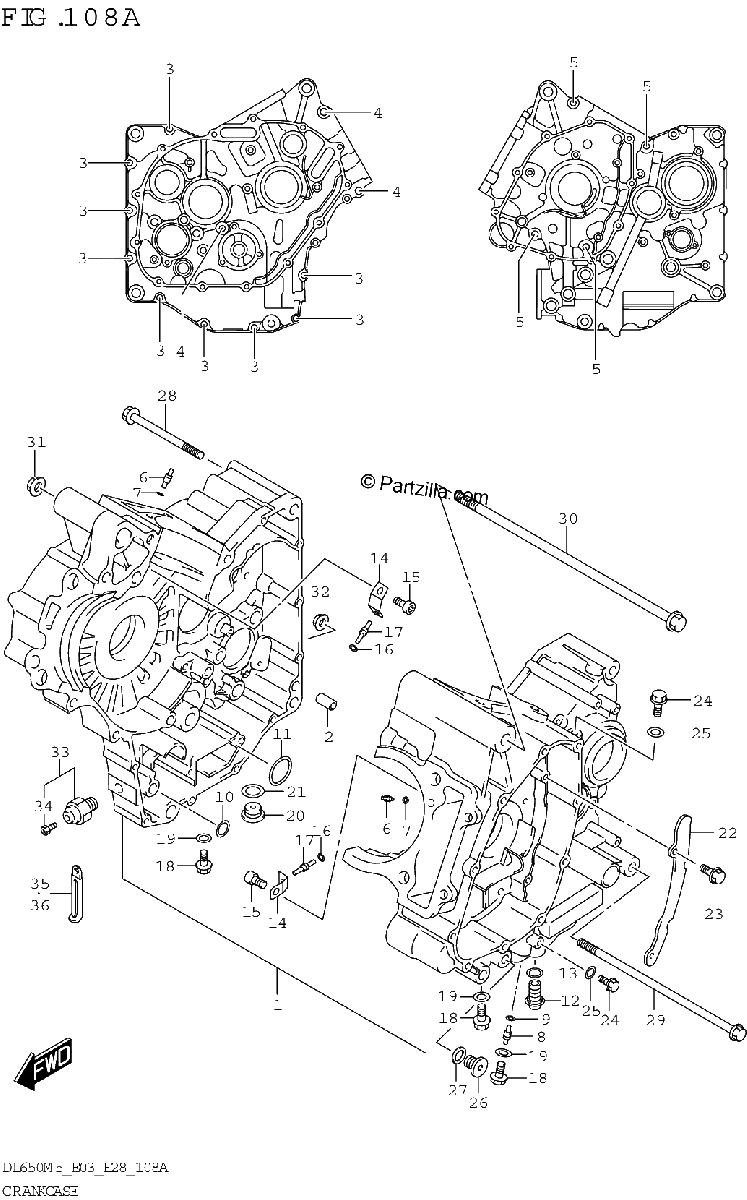 Diagrama de CRANKCASE