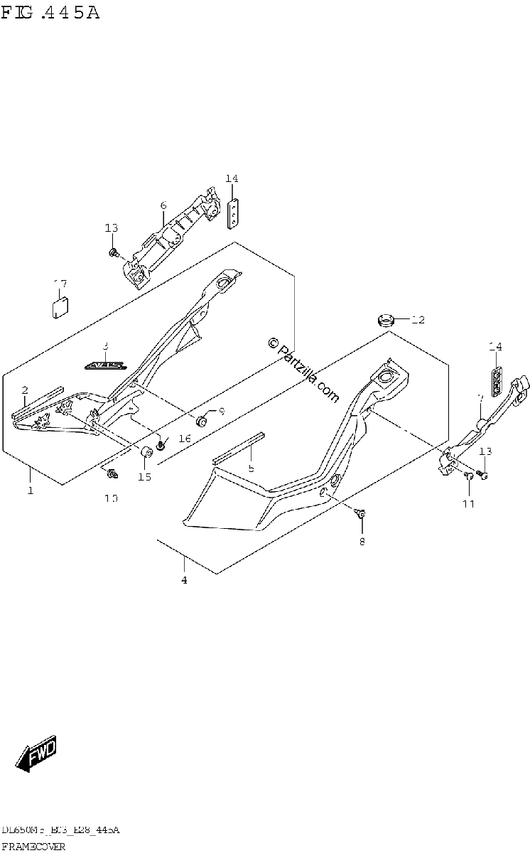 Diagrama de FRAME COVER