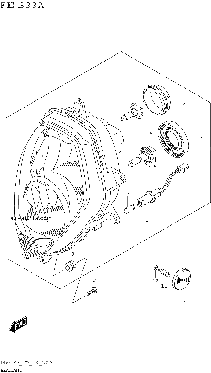 Diagrama de HEADLAMP