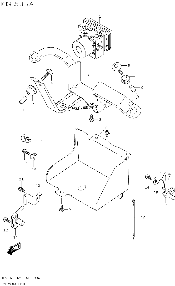 Diagrama de HYDRAULIC UNIT