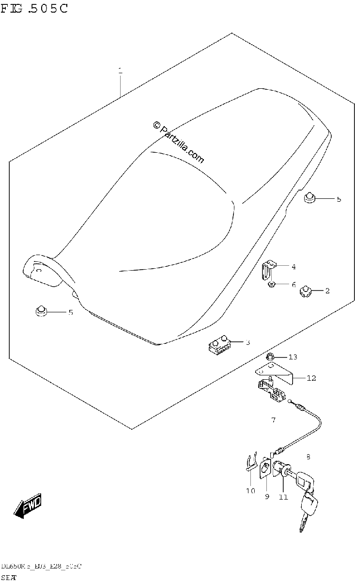Diagrama de SEAT DL650XA