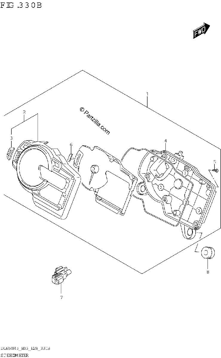 Diagrama de SPEEDOMETER E03 E33