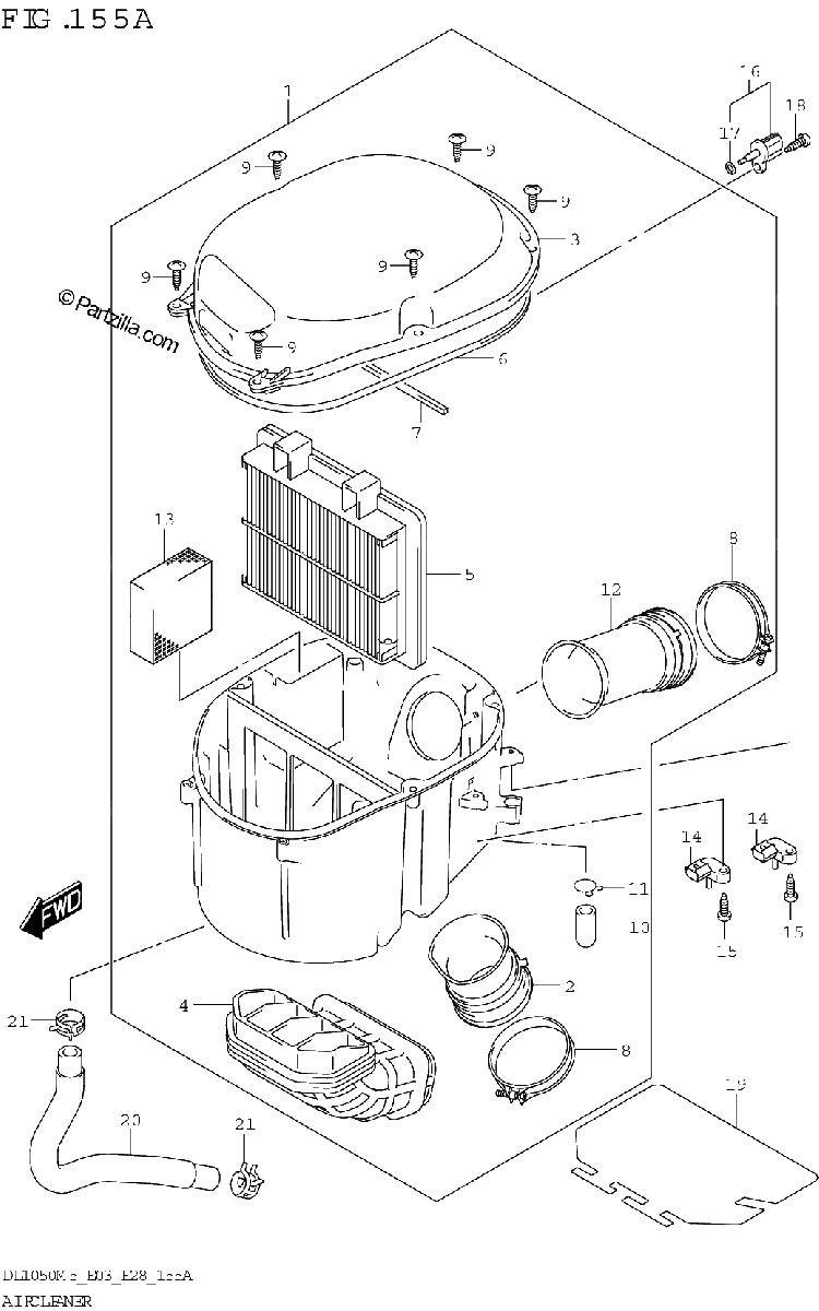 Diagrama de AIR CLEANER