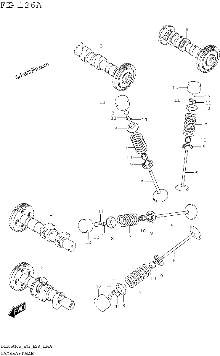 Diagrama de CAMSHAFT VALVE
