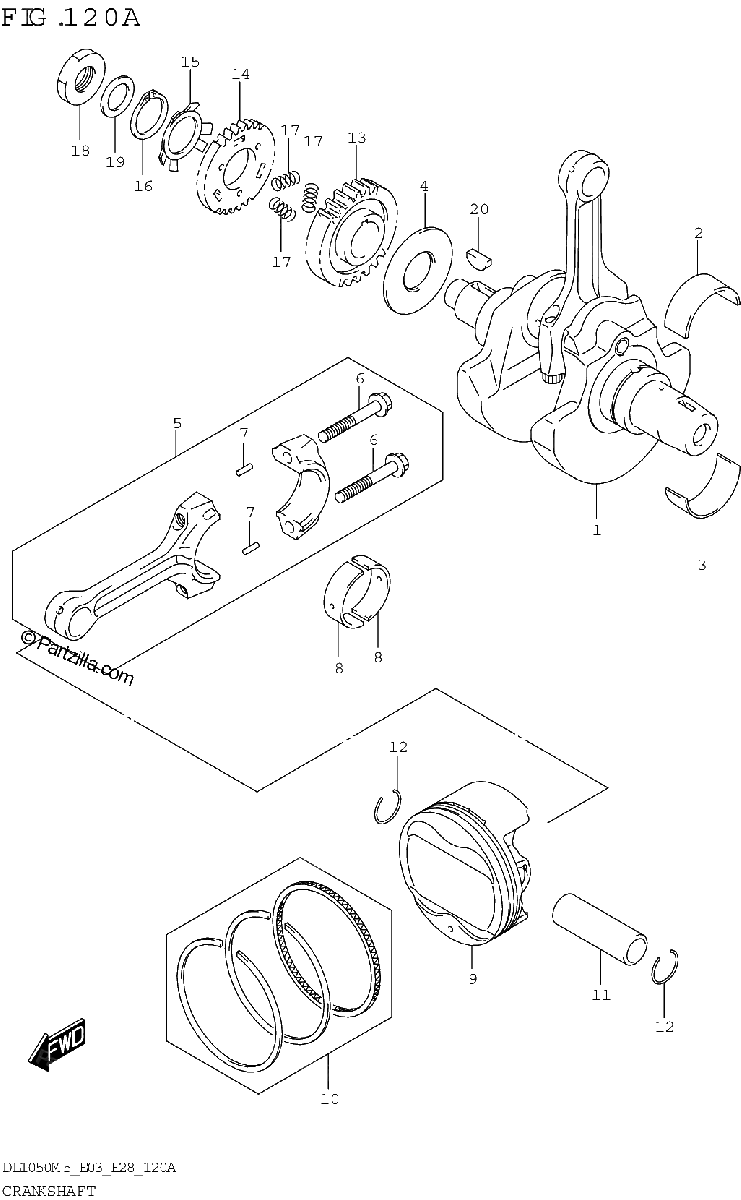 Diagrama de CRANKSHAFT