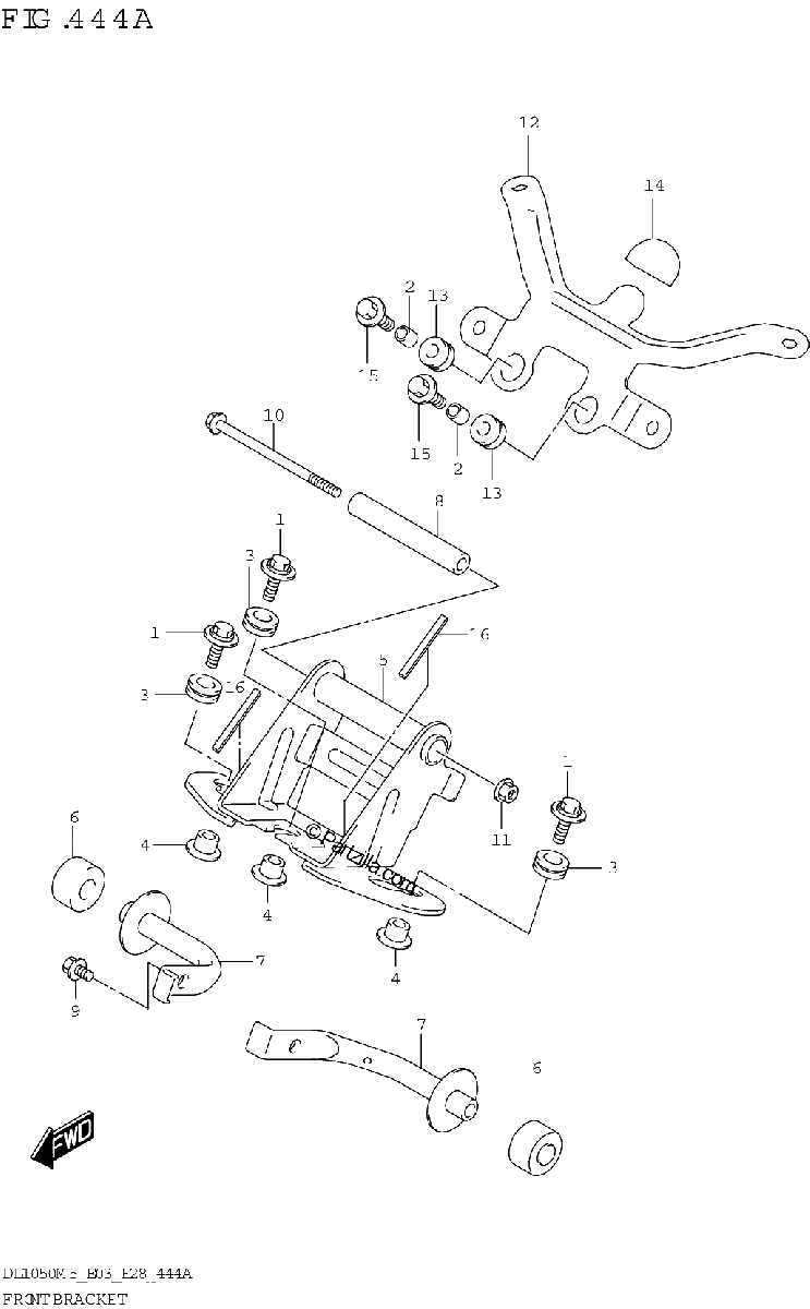Diagrama de FRONT BRACKET