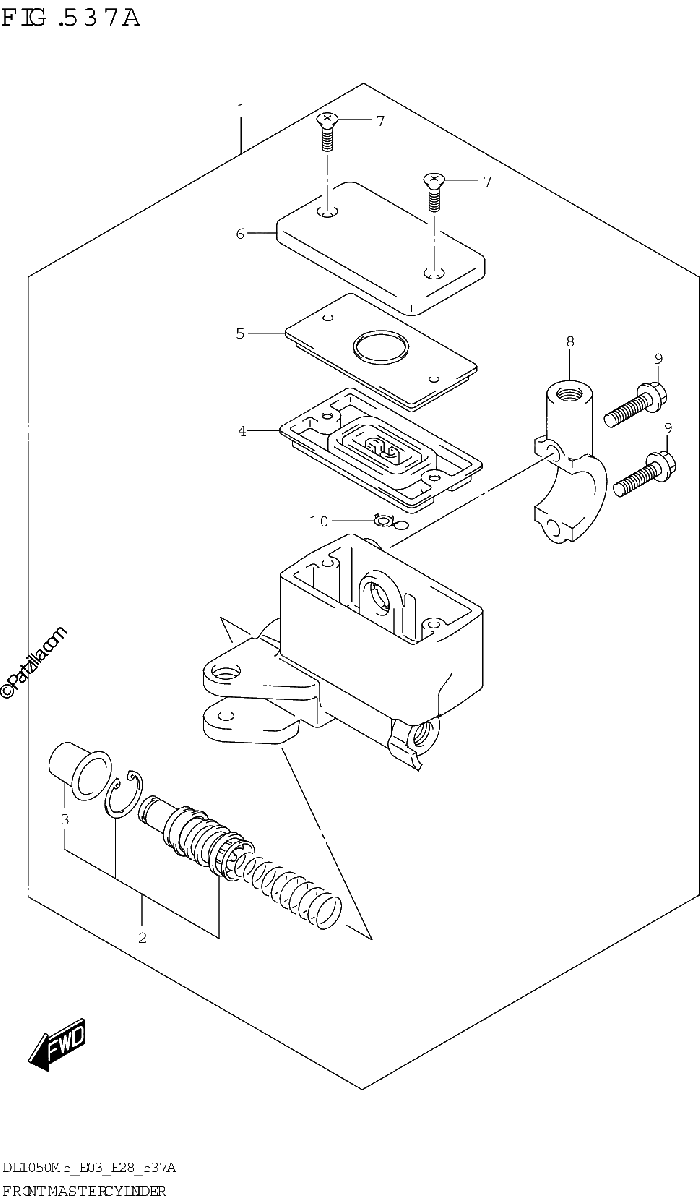 Diagrama de FRONT MASTER CYLINDER