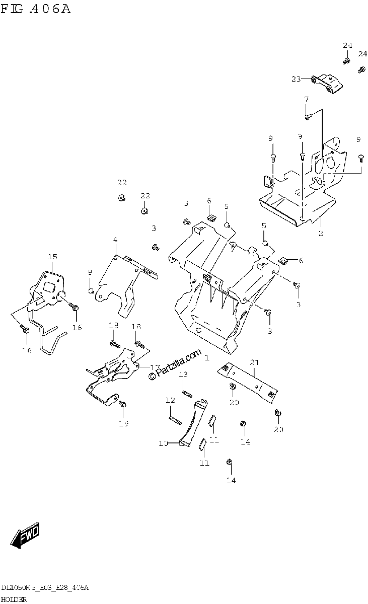 Diagrama de HOLDER DL1050RJ