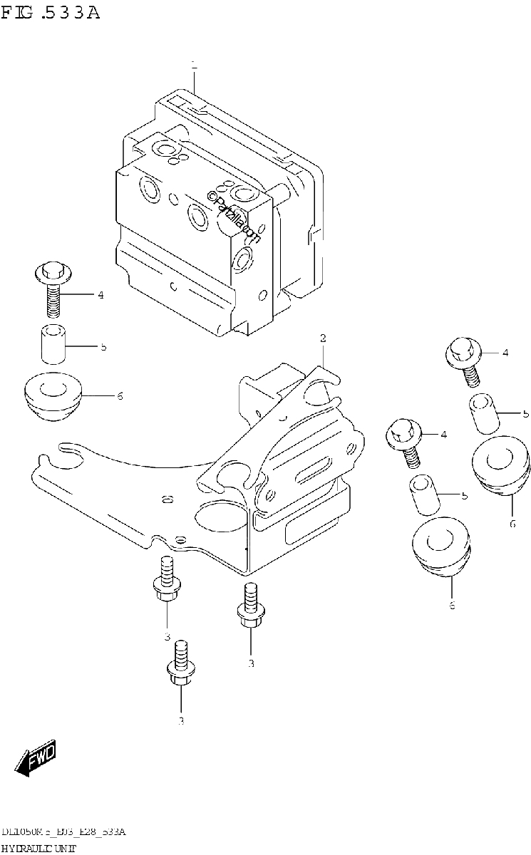 Diagrama de HYDRAULIC UNIT DL1050RR