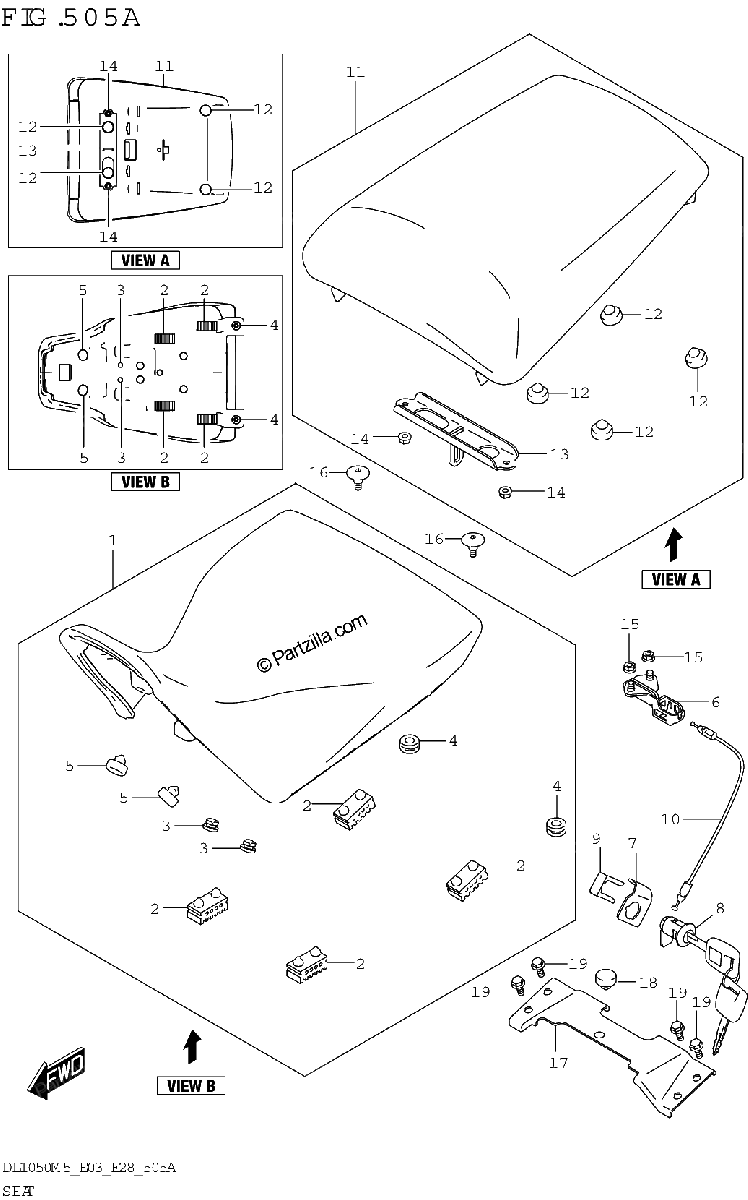 Diagrama de SEAT DL1050RJ