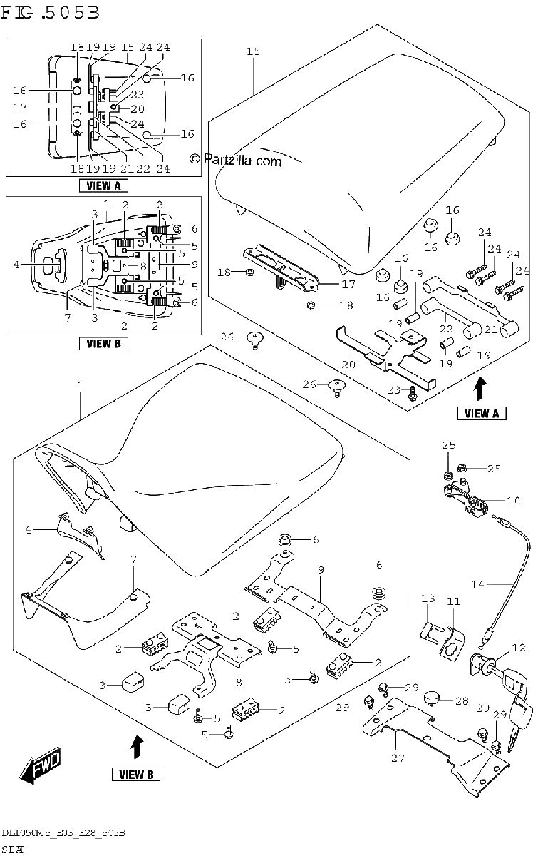 Diagrama de SEAT DL1050RR