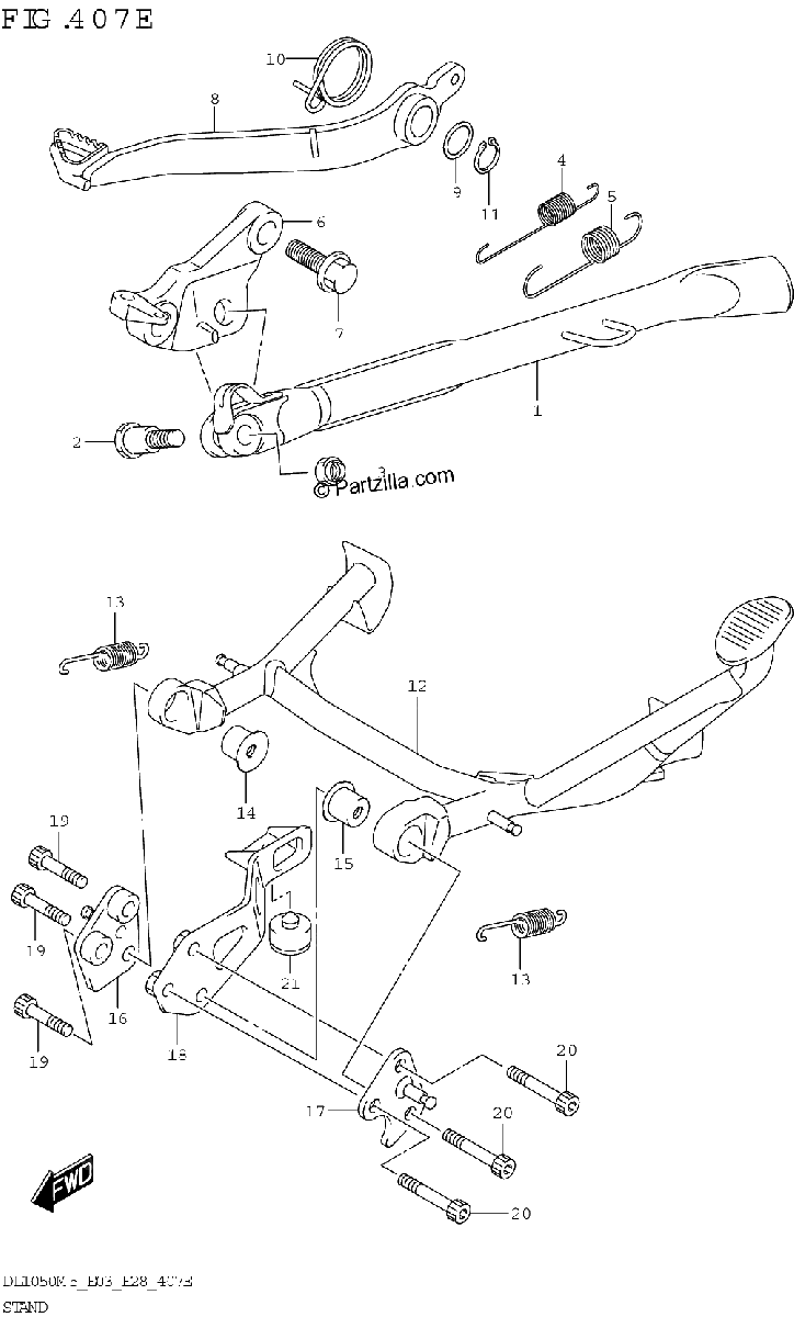 Diagrama de STAND DL1050RR