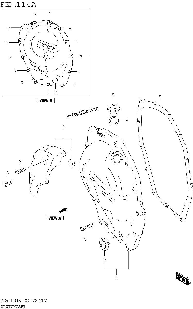 Diagrama de CLUTCH COVER