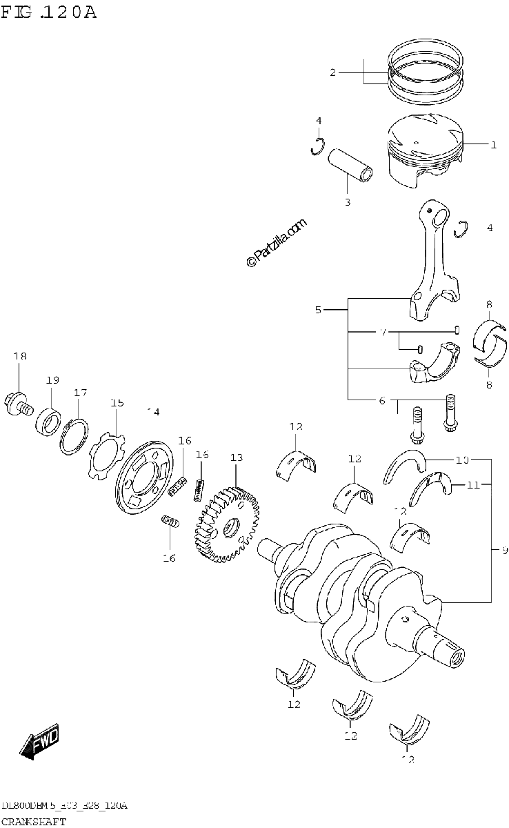 Diagrama de CRANKSHAFT