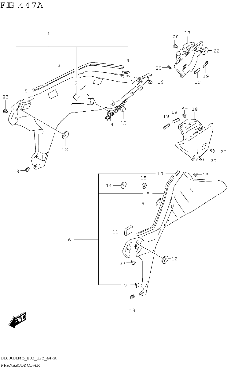 Diagrama de FRAME BODY COVER