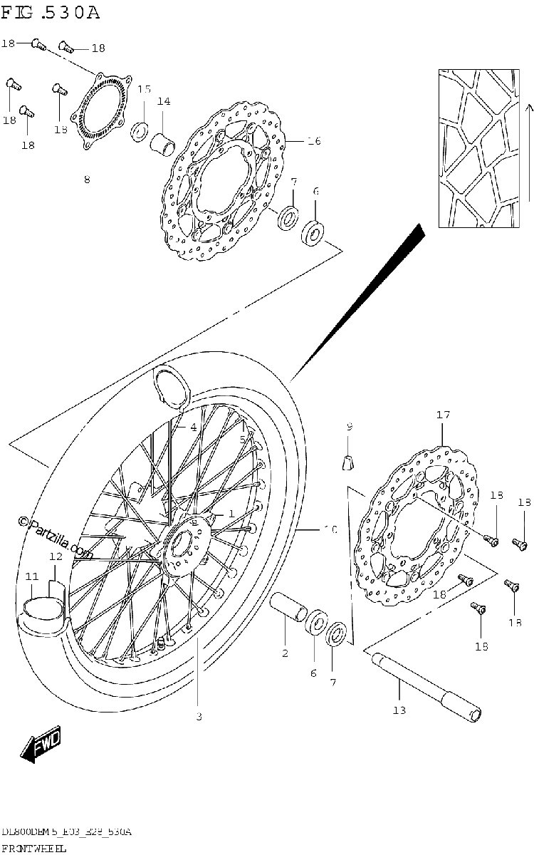 Diagrama de FRONT WHEEL
