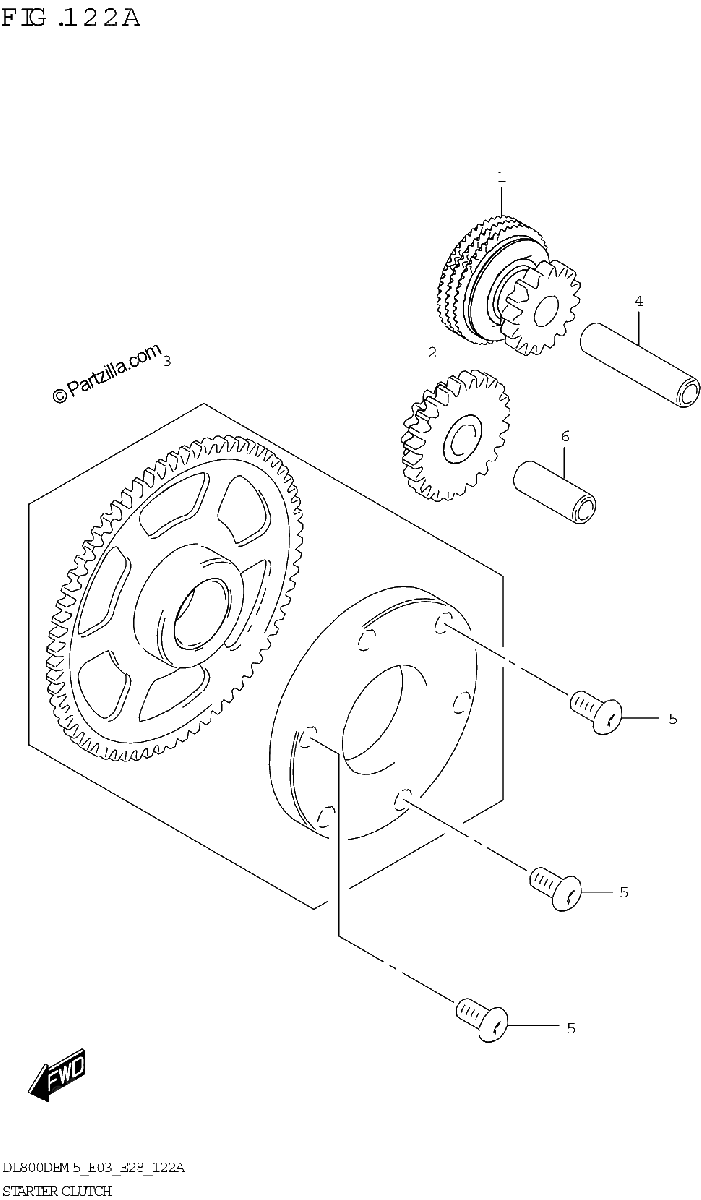 Diagrama de STARTER CLUTCH