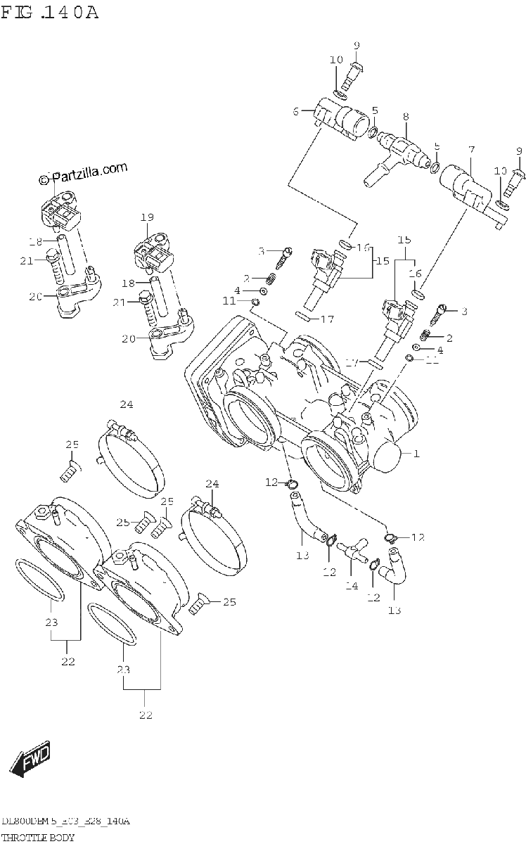 Diagrama de THROTTLE BODY