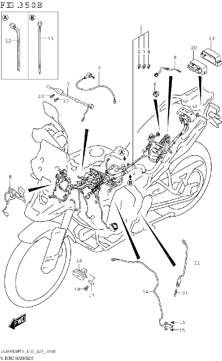 Diagrama de WIRING HARNESS
